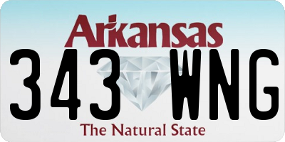 AR license plate 343WNG