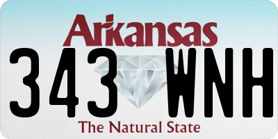 AR license plate 343WNH