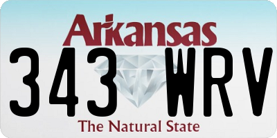 AR license plate 343WRV