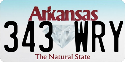 AR license plate 343WRY