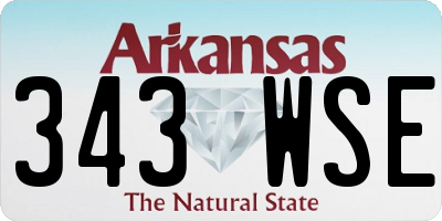AR license plate 343WSE
