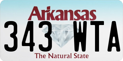 AR license plate 343WTA