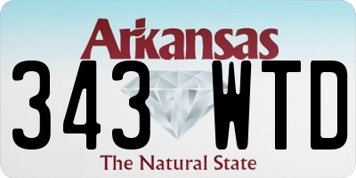 AR license plate 343WTD