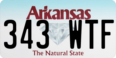 AR license plate 343WTF