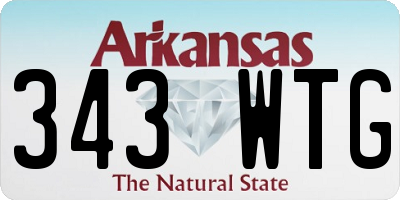 AR license plate 343WTG