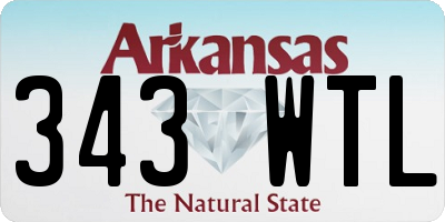 AR license plate 343WTL