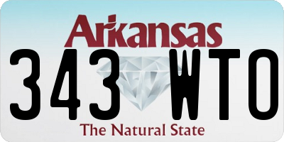 AR license plate 343WTO
