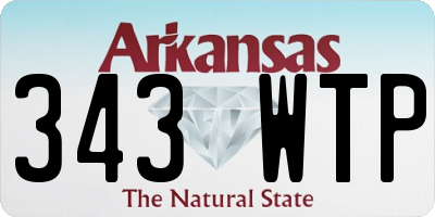 AR license plate 343WTP
