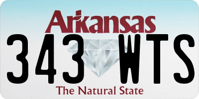 AR license plate 343WTS