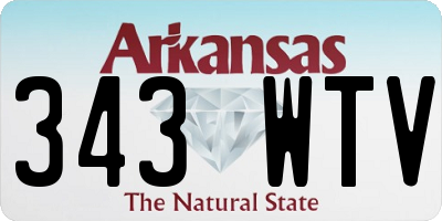 AR license plate 343WTV