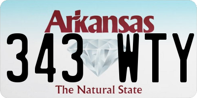 AR license plate 343WTY