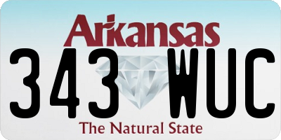 AR license plate 343WUC
