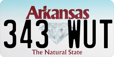 AR license plate 343WUT