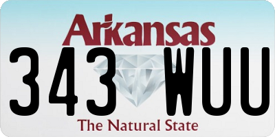AR license plate 343WUU