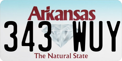 AR license plate 343WUY