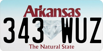 AR license plate 343WUZ