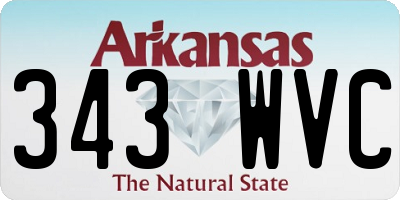 AR license plate 343WVC