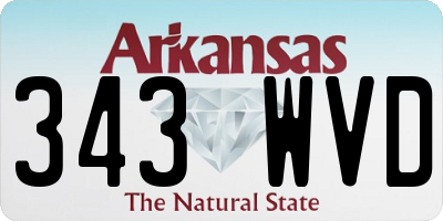 AR license plate 343WVD
