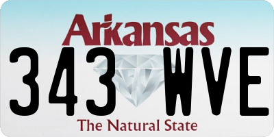 AR license plate 343WVE