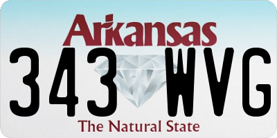 AR license plate 343WVG