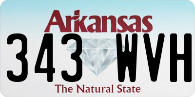 AR license plate 343WVH