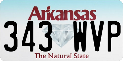 AR license plate 343WVP