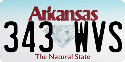 AR license plate 343WVS