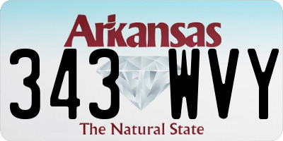 AR license plate 343WVY