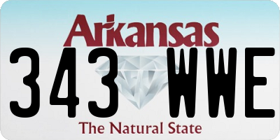 AR license plate 343WWE