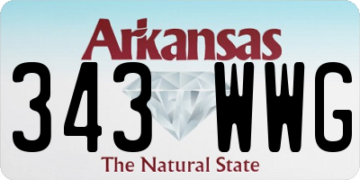 AR license plate 343WWG