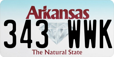 AR license plate 343WWK