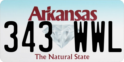 AR license plate 343WWL