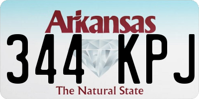 AR license plate 344KPJ