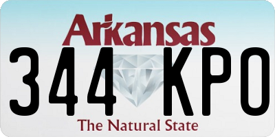 AR license plate 344KPO