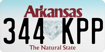 AR license plate 344KPP