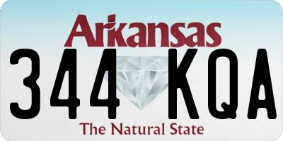 AR license plate 344KQA