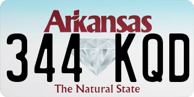 AR license plate 344KQD