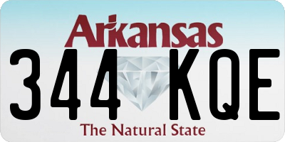 AR license plate 344KQE