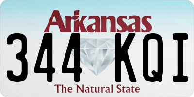 AR license plate 344KQI