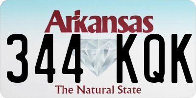 AR license plate 344KQK