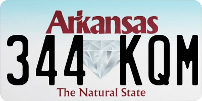 AR license plate 344KQM