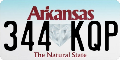 AR license plate 344KQP