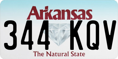 AR license plate 344KQV