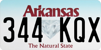 AR license plate 344KQX