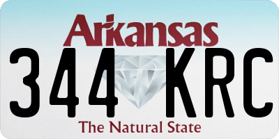 AR license plate 344KRC