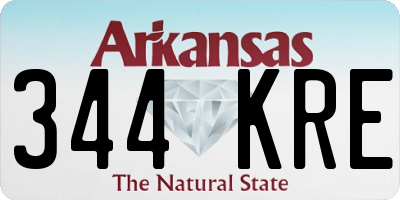 AR license plate 344KRE