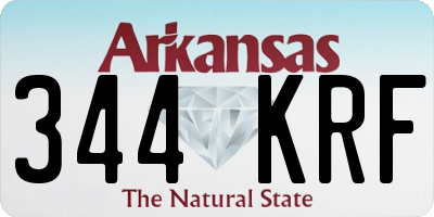 AR license plate 344KRF