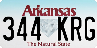 AR license plate 344KRG