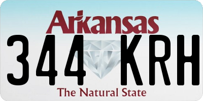AR license plate 344KRH