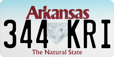 AR license plate 344KRI